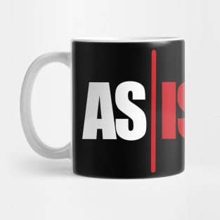 AS IS - white/red Mug